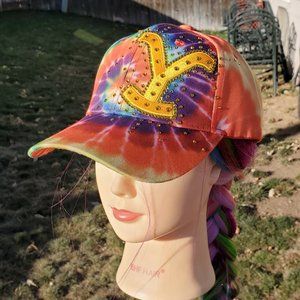 Ladies Tye Dye Y BLING Hat NEW